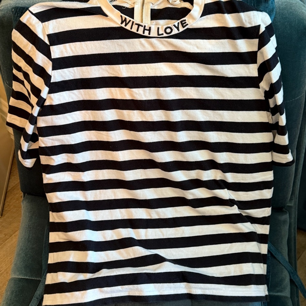 Striped Black and White women Shirt